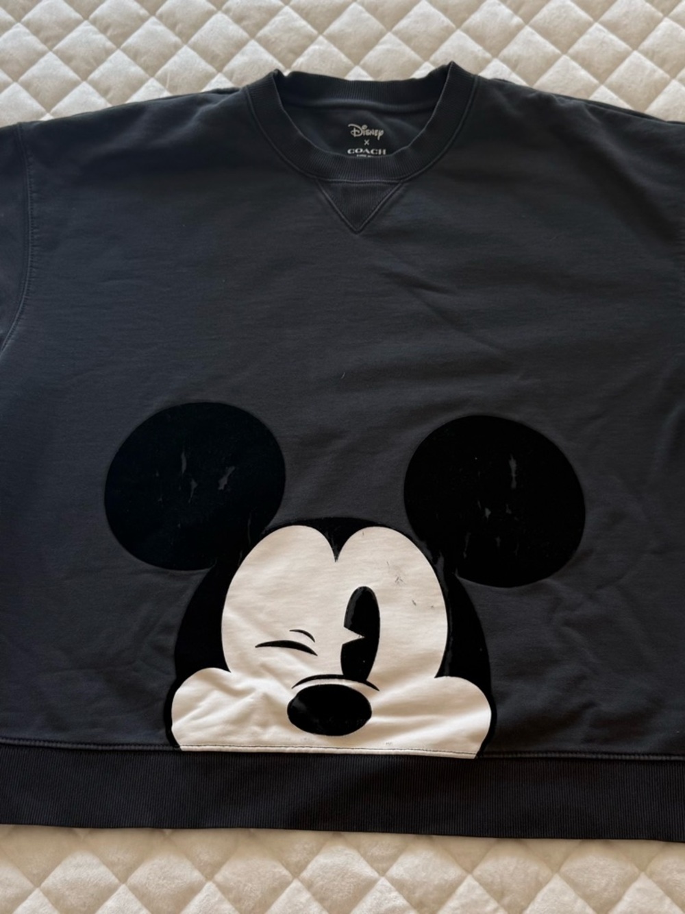 Coach Mickey Mouse x Disney Collab Black Crew Neck Sweatshirt